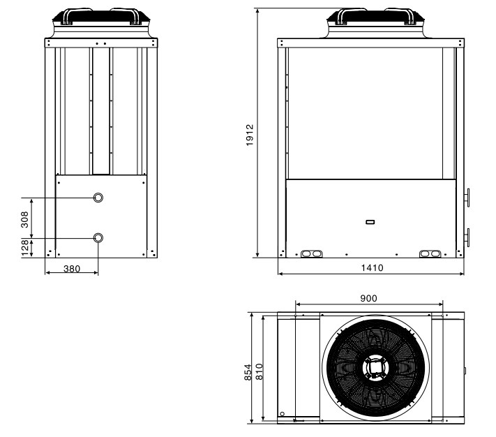 Габаритные размеры CH-HP42UMNM